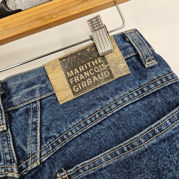 Marithe Francois Girbaud Girabaud y2k Jeans Blue High Waist Straight Denim Sz 6 - Picture 3 of 7